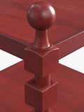 OKA Huxley side table brushed red large, UK version