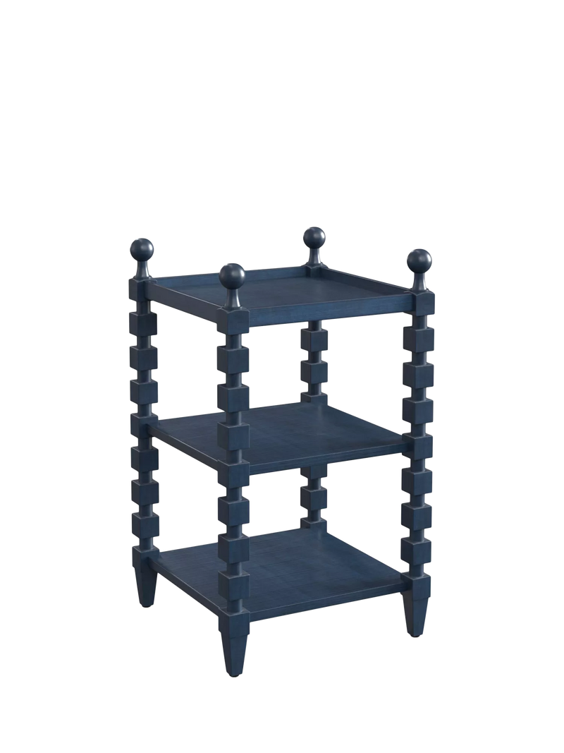 OKA Huxley side table in Pure Indigo (British brand)