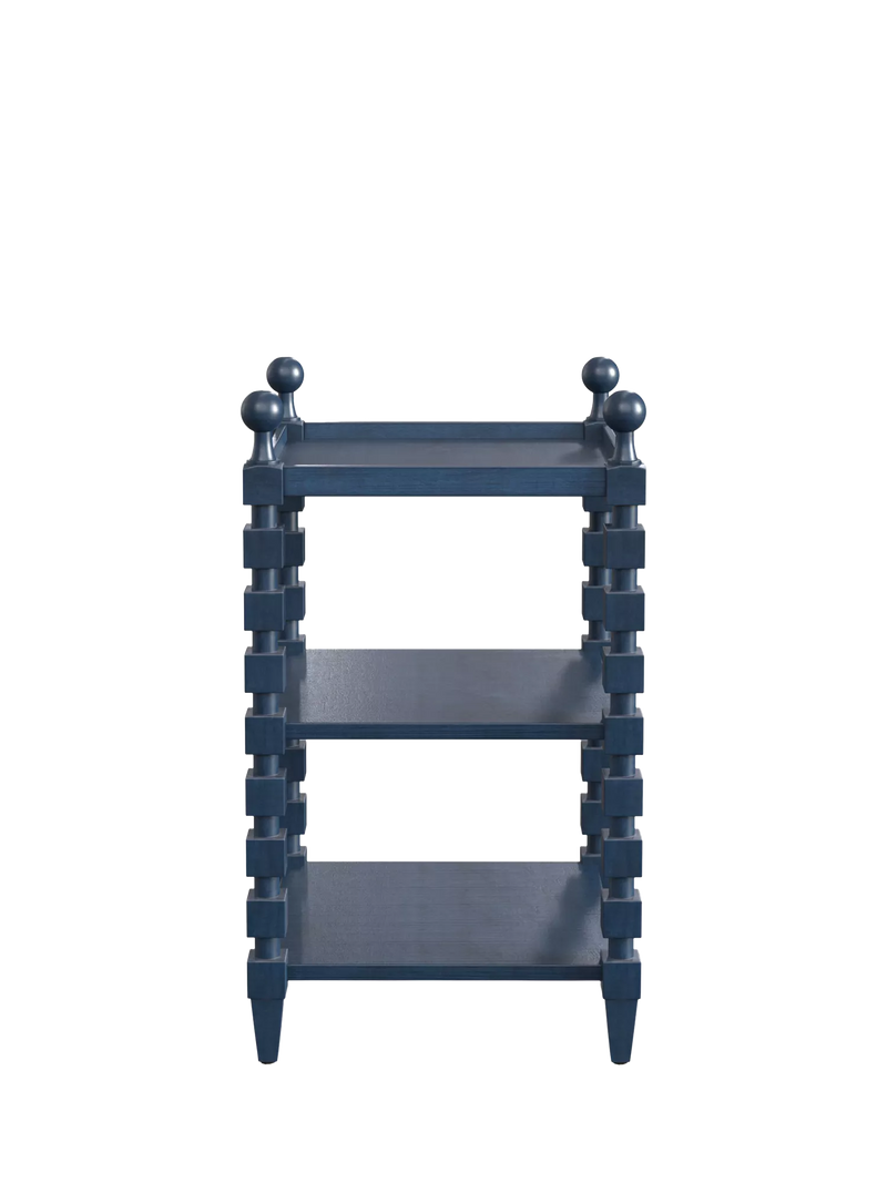 OKA Huxley side table in Pure Indigo (British brand)