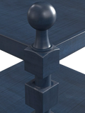 OKA Huxley side table in Pure Indigo (British brand)