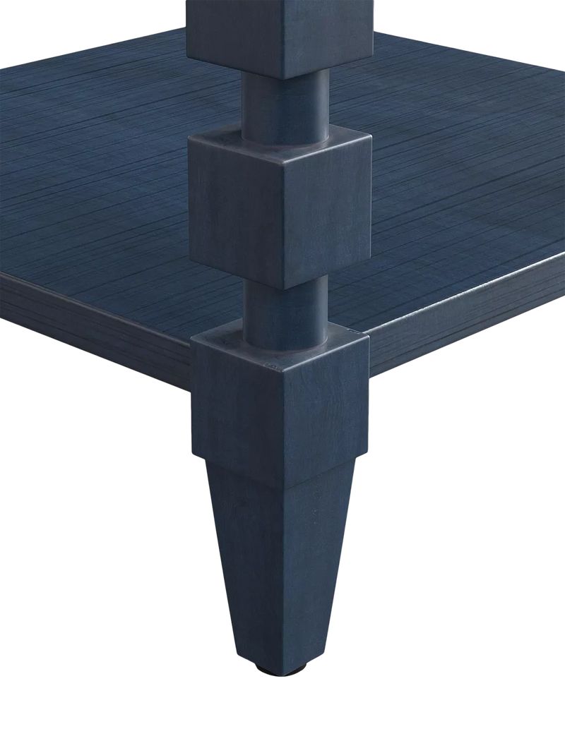 OKA Huxley side table in Pure Indigo (British brand)