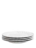 OKA Nephele dinner plates set of 4 29cm white ceramic, UK version