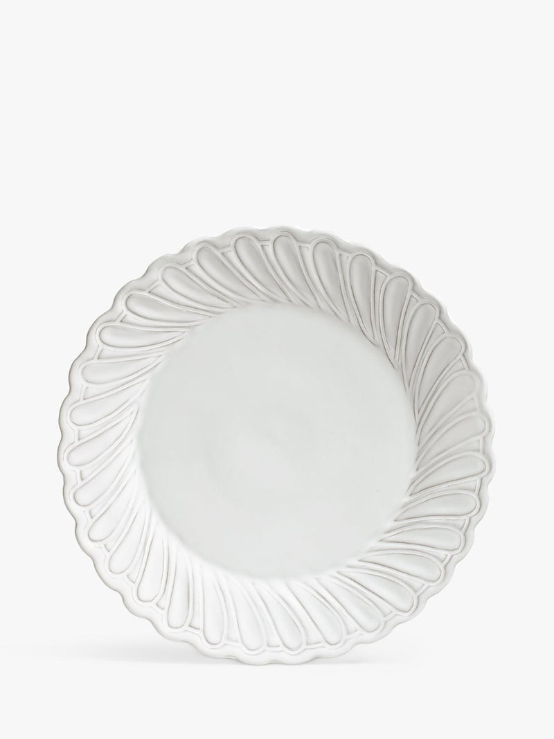 OKA Nephele dinner plates set of 4 29cm white ceramic, UK version