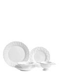 OKA Nephele dinner plates set of 4 29cm white ceramic, UK version