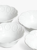 OKA Nephele white cereal bowl set 15cm, imported from the UK