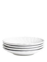 John Lewis OKA Nephele Ceramic Pasta Bowl Set of 4 23cm White- Buy online at McGrocer