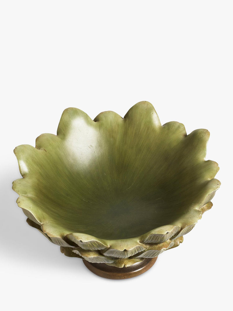 OKA artichoke decorative bowl 30cm green, imported from the UK