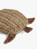 OKA rattan turtle ornament in Vintage Grey - British product