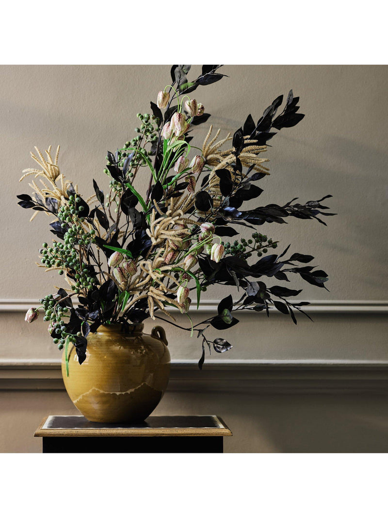OKA ceramic pot vase mustard 24cm - British product