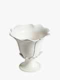 OKA Pampe low footed petal ceramic vase H42cm (British brand)