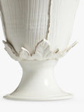 OKA Pampe low footed petal ceramic vase H42cm (British brand)