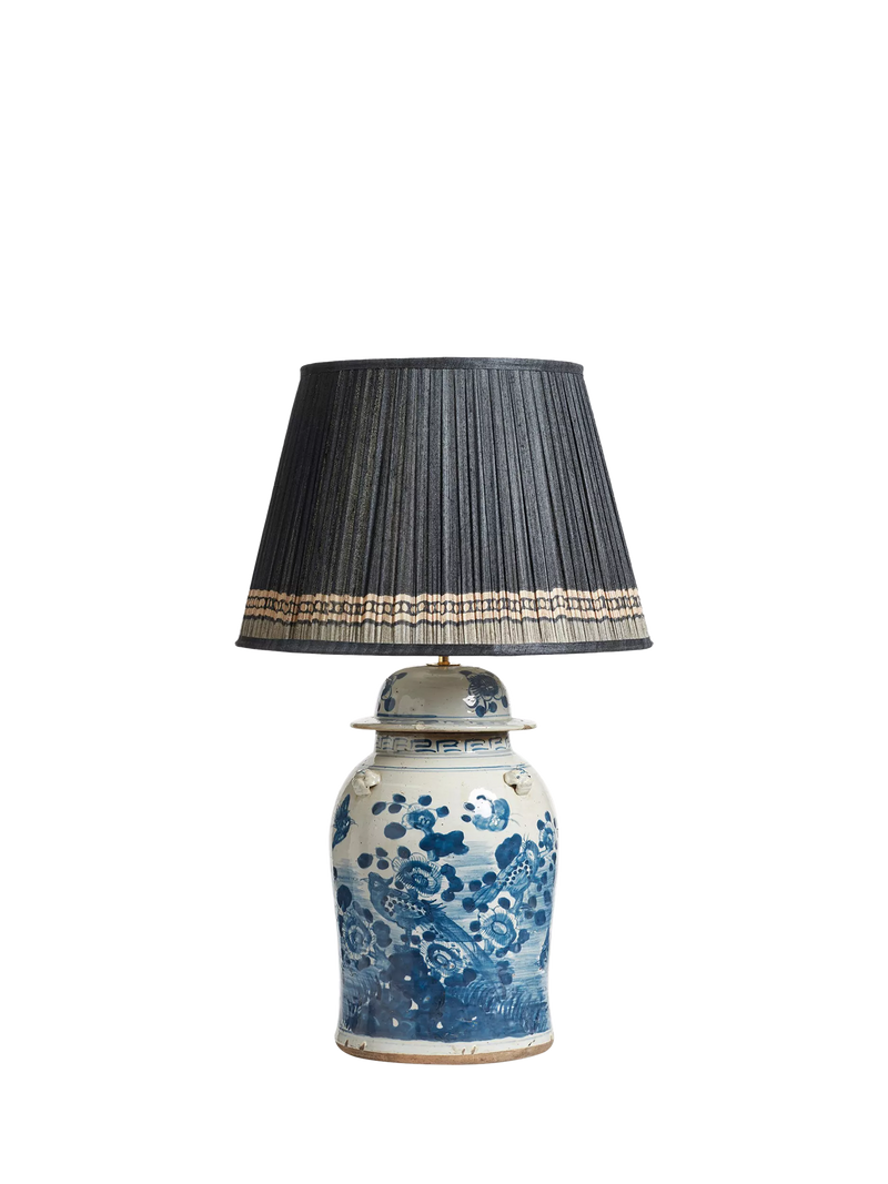 OKA ceramic table lamp base blue (British brand)