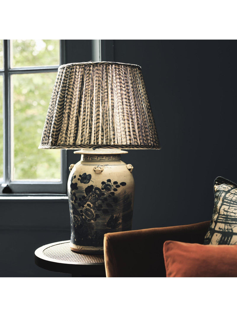 OKA ceramic table lamp base blue (British brand)