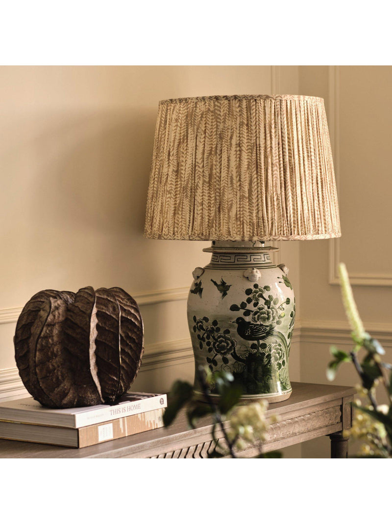 OKA Fenghuang ceramic lamp base jade - British product