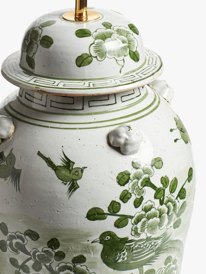 OKA Fenghuang ceramic lamp base jade - British product