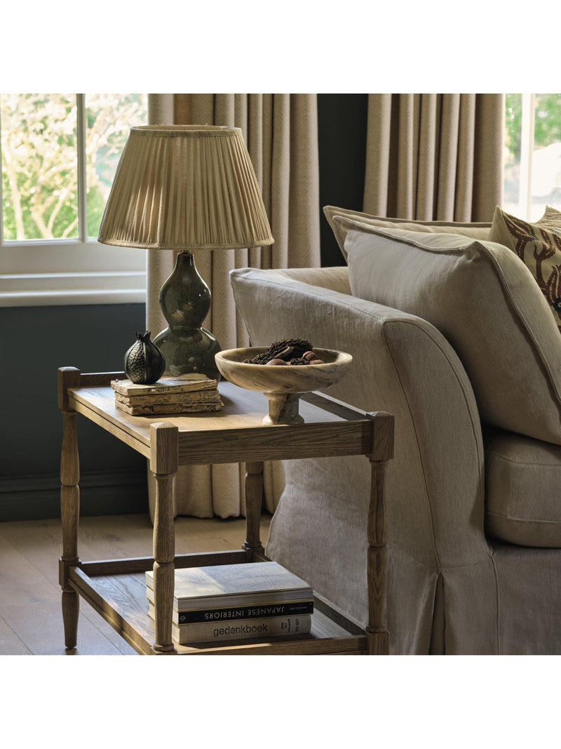 OKA Kalinda ceramic table lamp base in celadon (British brand)