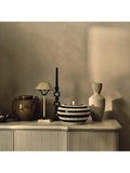 OKA Mini Grisewood rechargeable table lamp vellum, imported from the UK