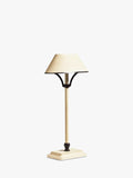 OKA Mini Grisewood rechargeable table lamp vellum, imported from the UK