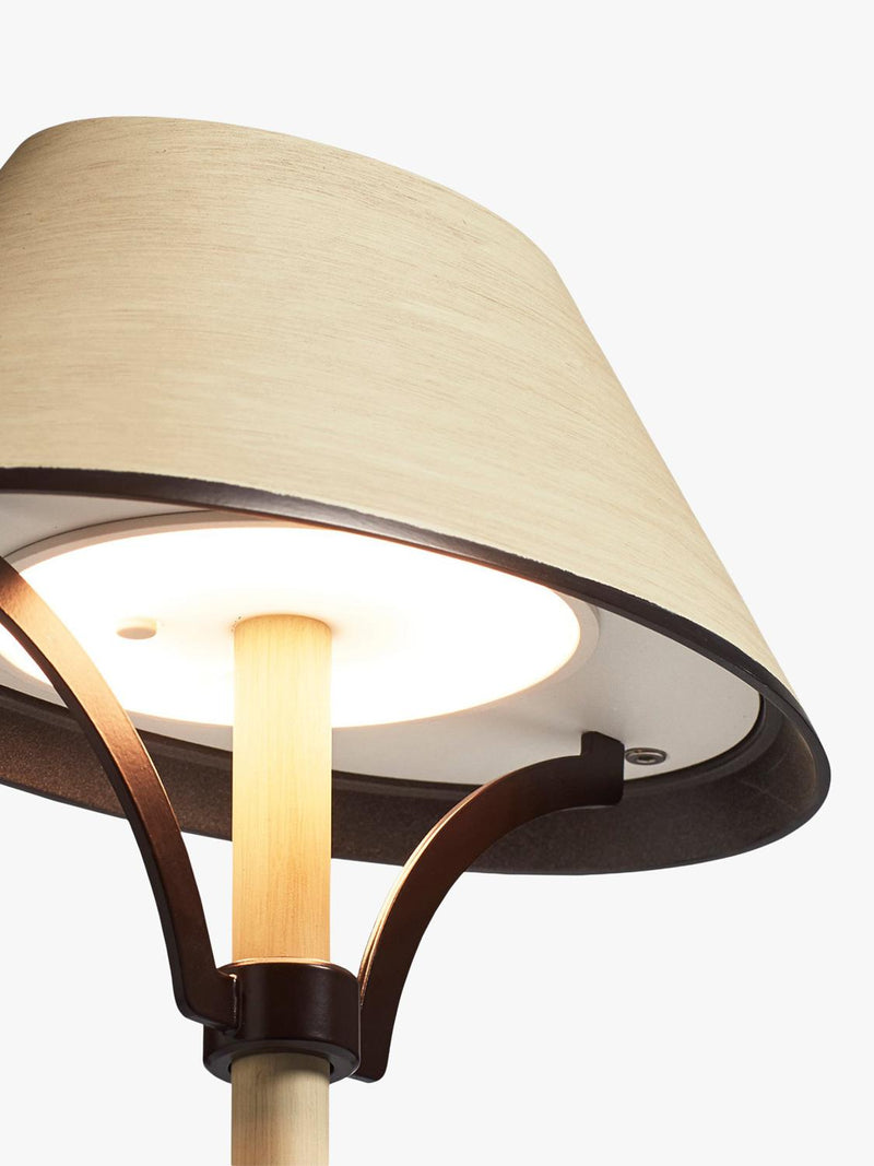 OKA Mini Grisewood rechargeable table lamp vellum, imported from the UK