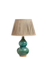 John Lewis OKA Nephrite Ceramic Table Lamp Base Antique Green 47cm- Buy online at McGrocer