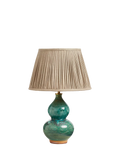 OKA nephrite ceramic table lamp base antique green (British brand)