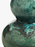 OKA nephrite ceramic table lamp base antique green (British brand)