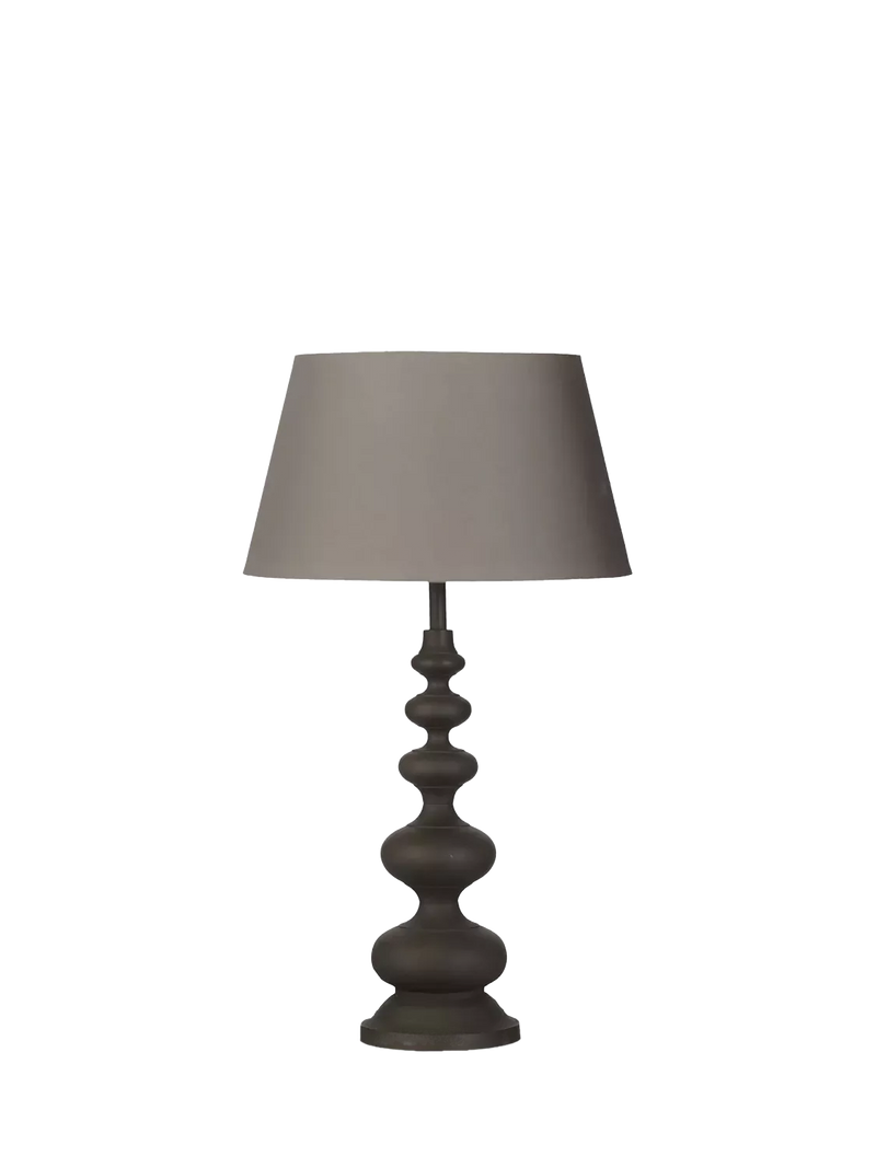 OKA Persephone table lamp base antique grey (British brand)