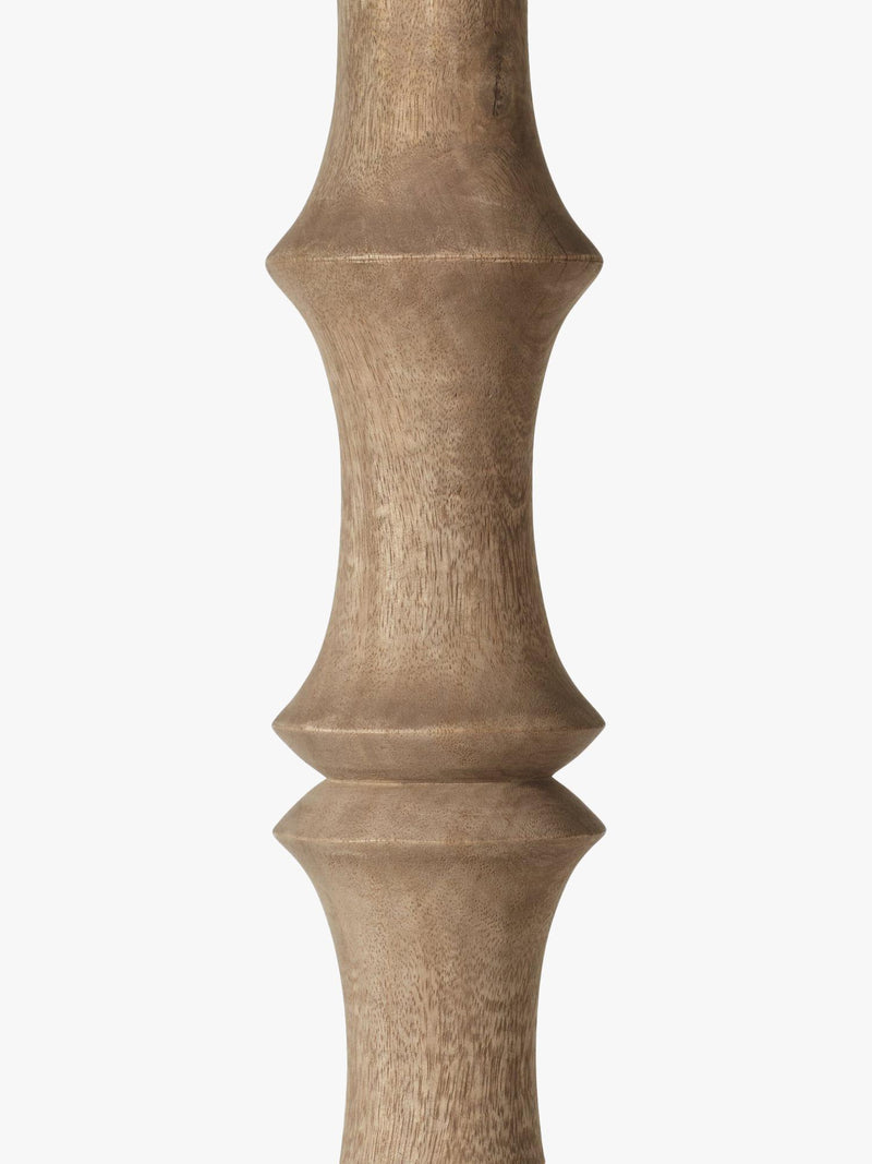 OKA floor lamp base natural mango wood finish British product