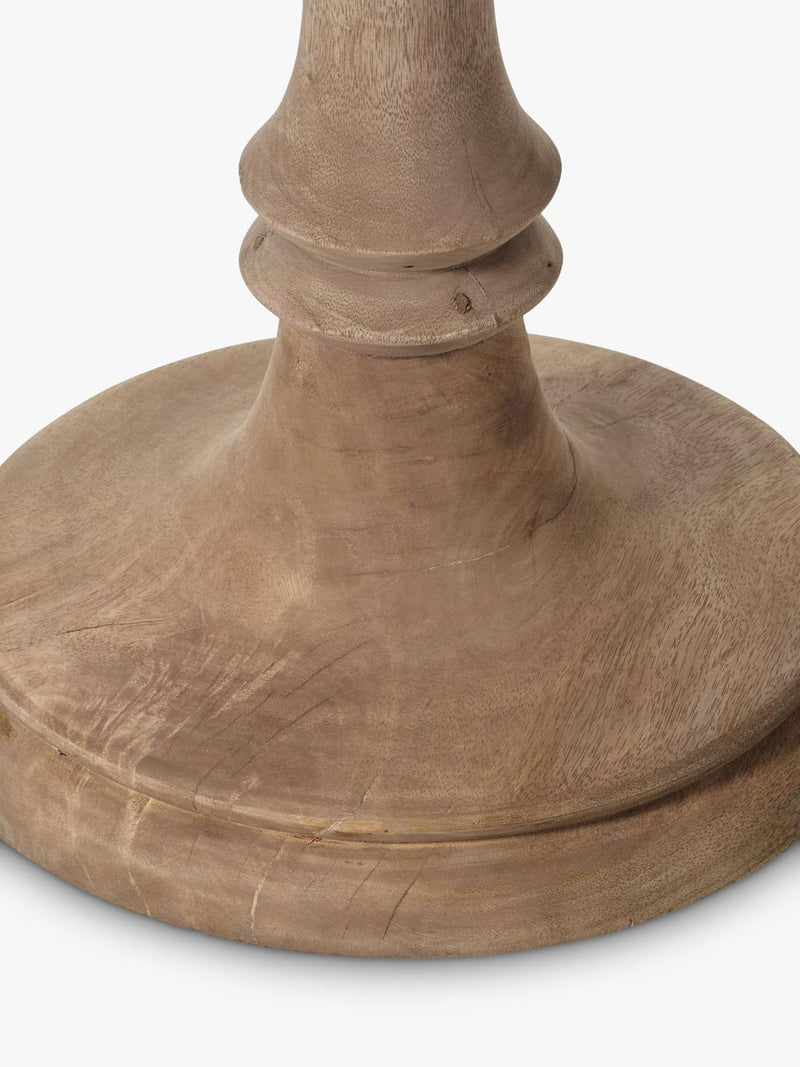 OKA floor lamp base natural mango wood finish British product