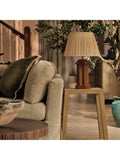 OKA pleated linen lampshade Oyster 45cm, imported from the UK