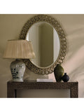 OKA Archibald pleated linen lampshade 50cm oyster (British brand)