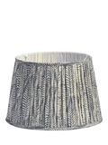 OKA Elemeri pleat lampshade heron blue 35cm - British product