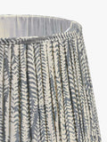OKA Elemeri pleat lampshade heron blue 35cm - British product