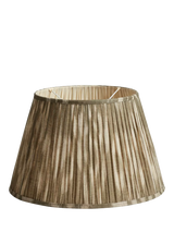 John Lewis OKA Lillian Ikat Pleat Lampshade 50cm Olive- Buy online at McGrocer