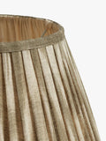 OKA Lillian Ikat Pleat Lampshade olive 50cm - British product