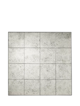 John Lewis OKA Sedgwick Square Glass Tile Wall Mirror, 120 x 120cm- Buy online at McGrocer