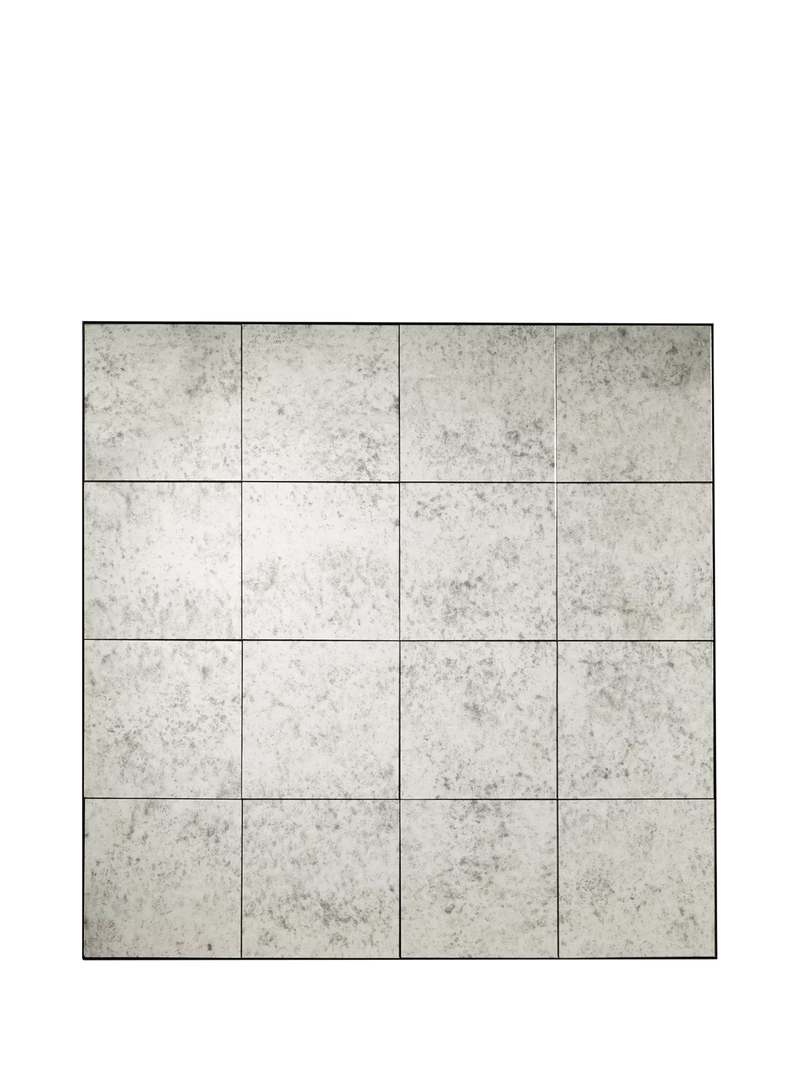 OKA square wall mirror antiqued glass 120x120cm - British product