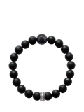 THOMAS SABO Rebel at Heart black obsidian sterling silver bracelet (British brand)