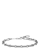 John Lewis THOMAS SABO Textured Link Bracelet Silver Adjustable 18-20 cm- Buy online at McGrocer