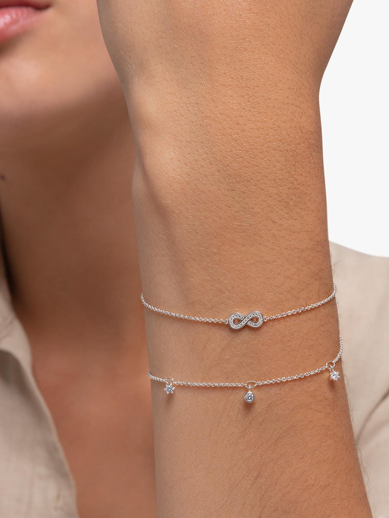 THOMAS SABO infinity love silver bracelet cubic zirconia - British product