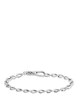 John Lewis Thomas Sabo Faceted Curb Chain Bracelet, Silver- Buy online at McGrocer