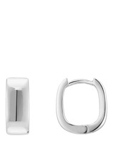 John Lewis THOMAS SABO Essentials Squared Hoop Earrings Silver- Buy online at McGrocer