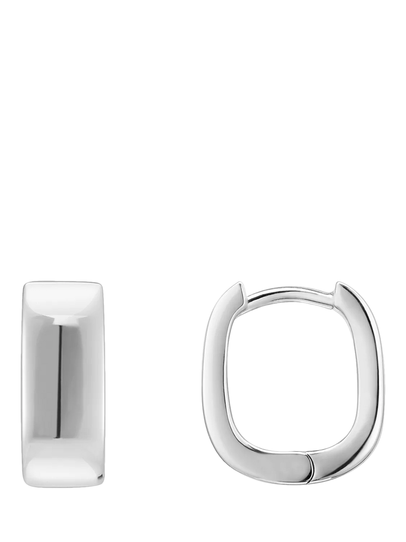 THOMAS SABO squared hoop earrings recycled sterling silver - British product