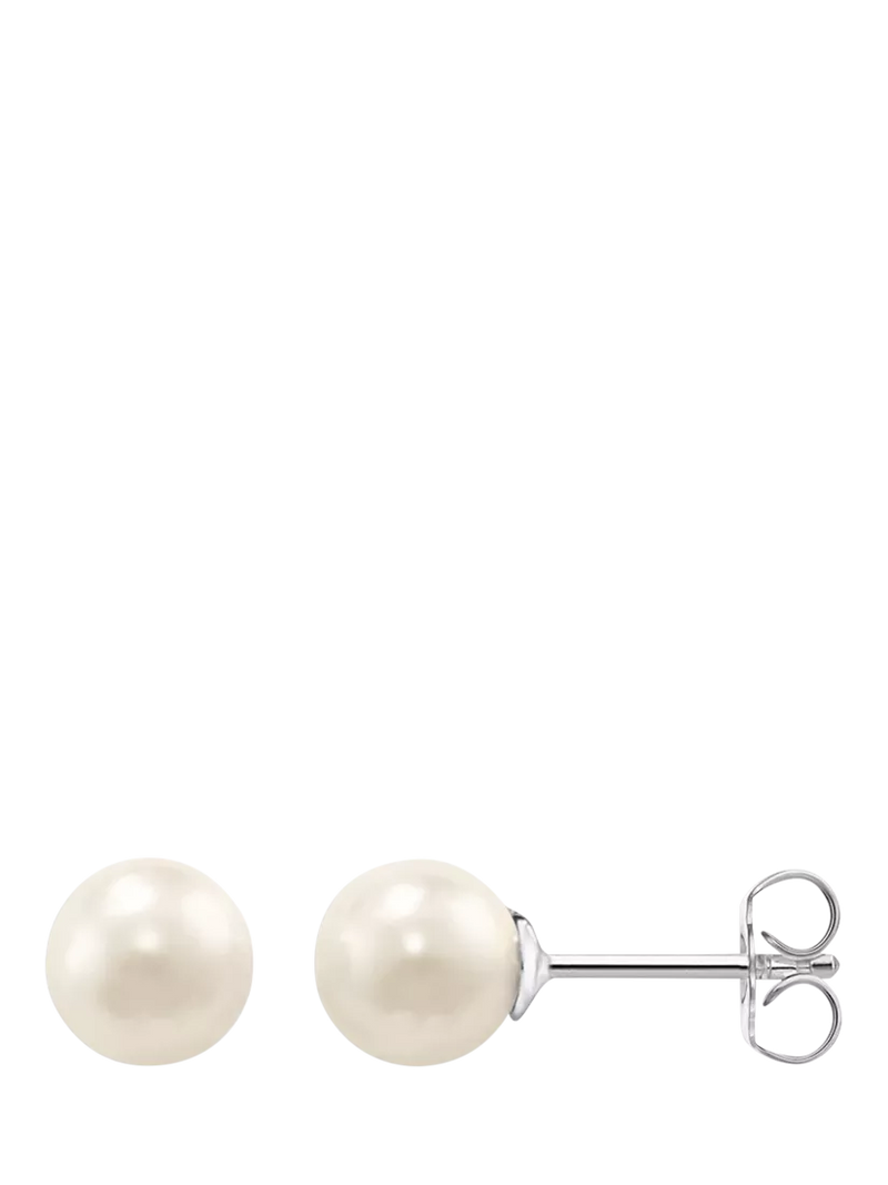 THOMAS SABO freshwater pearl stud earrings silver white - British product