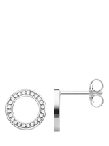 John Lewis THOMAS SABO Glam & Soul Cubic Zirconia Circle Stud Earrings Silver- Buy online at McGrocer