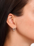 THOMAS SABO cubic zirconia circle stud earrings silver, UK version