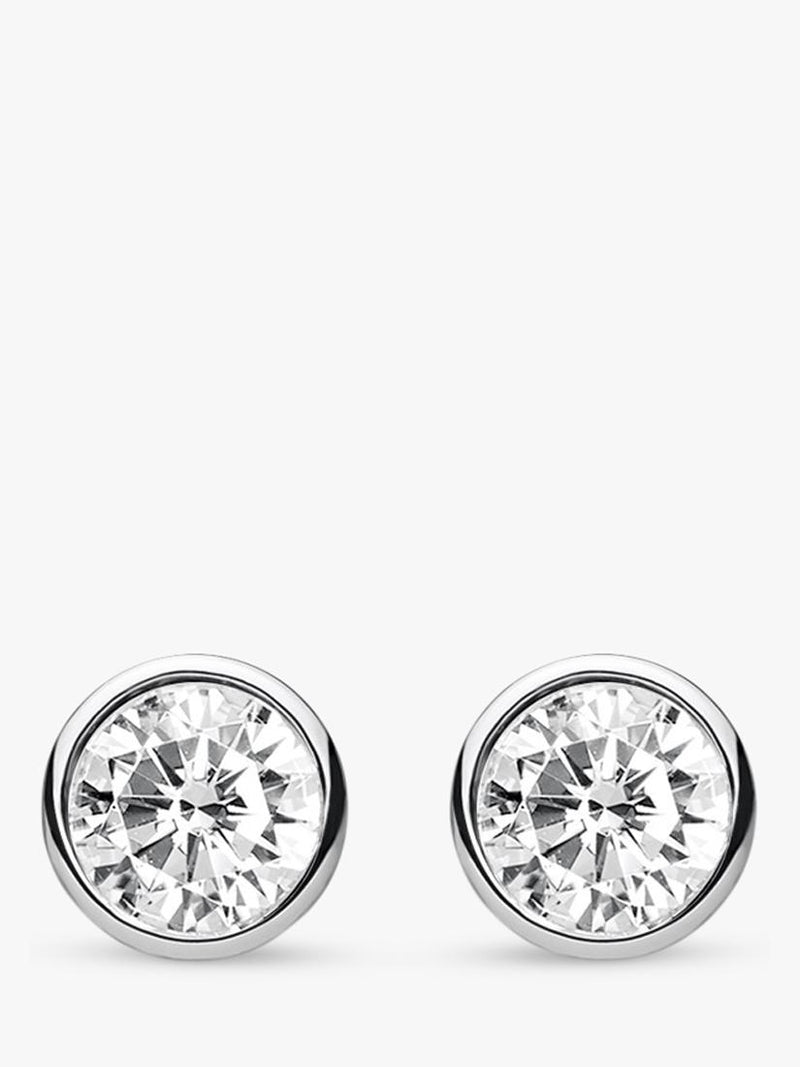 THOMAS SABO silver cubic zirconia stud earrings - British product