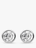 THOMAS SABO silver cubic zirconia stud earrings - British product