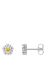 John Lewis THOMAS SABO Lovely Daisy Zirconia Stud Earrings Silver- Buy online at McGrocer