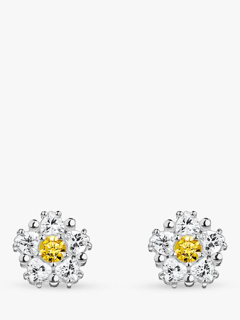 THOMAS SABO daisy zirconia stud earrings 6mm - British product